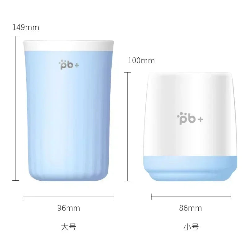 Portable Dog Paw Cleaner Soft Silicone Brush Cleaning Bucket Cat Leg Foot Washer Supplies Pet Accessories