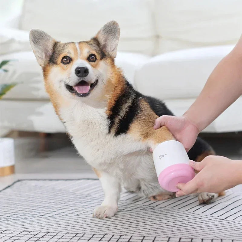 Portable Dog Paw Cleaner Soft Silicone Brush Cleaning Bucket Cat Leg Foot Washer Supplies Pet Accessories