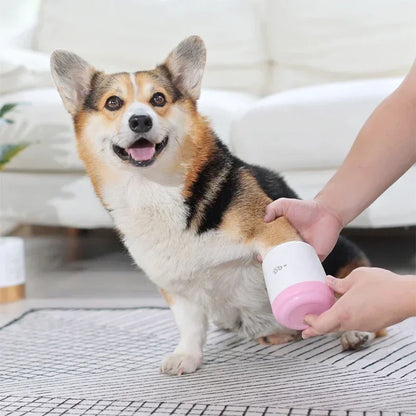 Portable Dog Paw Cleaner Soft Silicone Brush Cleaning Bucket Cat Leg Foot Washer Supplies Pet Accessories