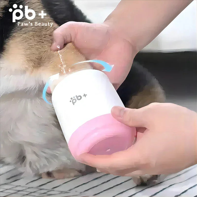 Portable Dog Paw Cleaner Soft Silicone Brush Cleaning Bucket Cat Leg Foot Washer Supplies Pet Accessories