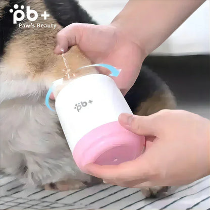 Portable Dog Paw Cleaner Soft Silicone Brush Cleaning Bucket Cat Leg Foot Washer Supplies Pet Accessories